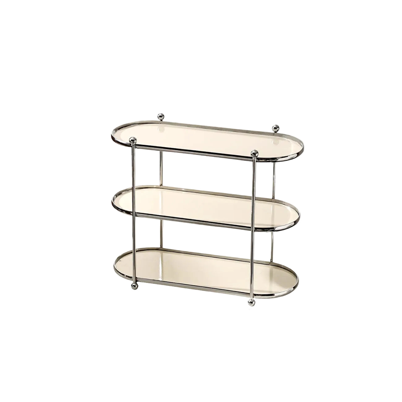 Chrome Beige Organizer Shelf OnShelf Chrome Beige Organizer Shelf OnShelf