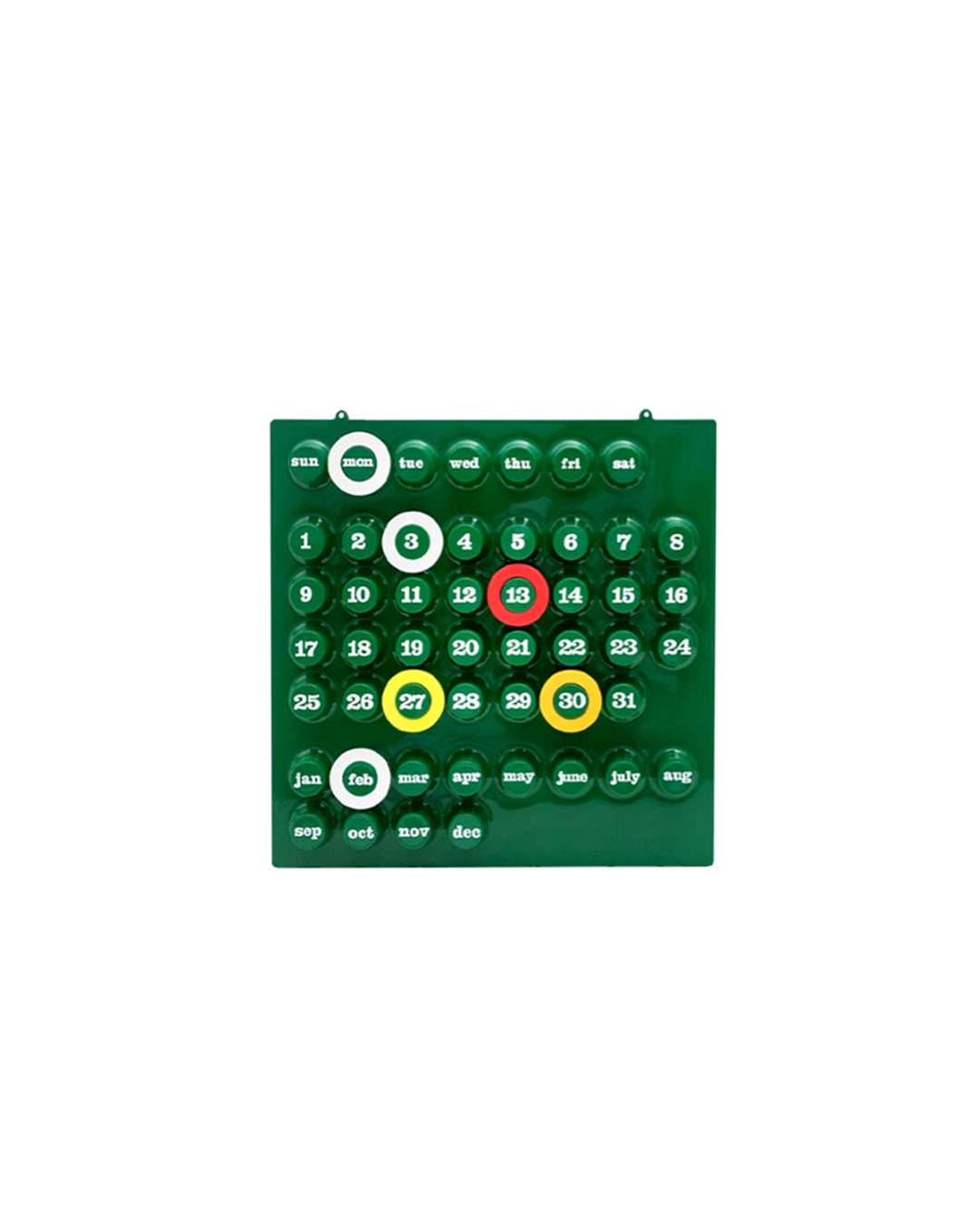 Retro Ring A Date Wall Mounted Calendar