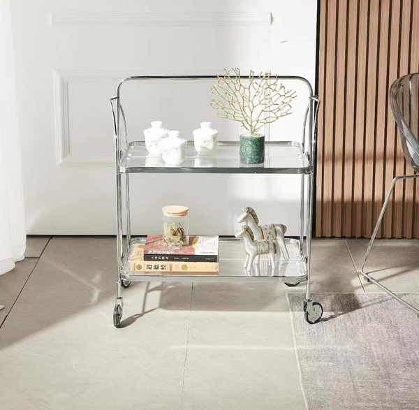 Modü Foldable Shelv Glass Stainless Steel Shelf