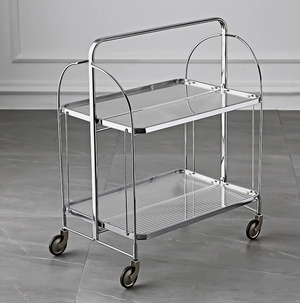 Modü Foldable Shelv Glass Stainless Steel Shelf