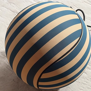 Red Stripe Fabric Lazy Sofa