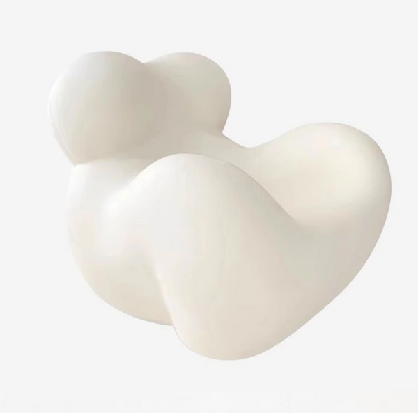 Red Stripe Fabric Lazy Sofa