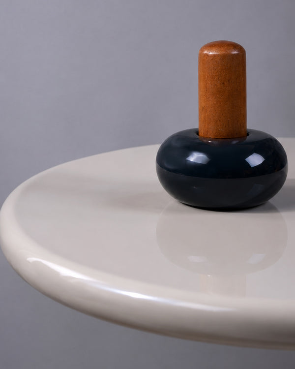 Modular Color-Stack Pedestal Side Table