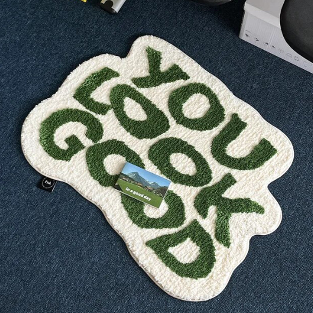 MokoMoko "You Look Good" Hand-Crafted Mat