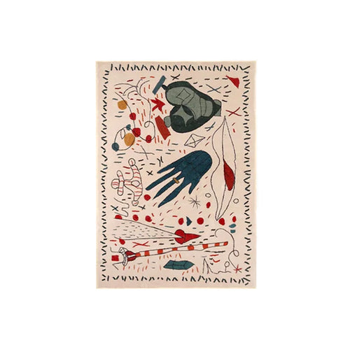 Tapis modernes de luxe abstraits et colorés avec graffitis