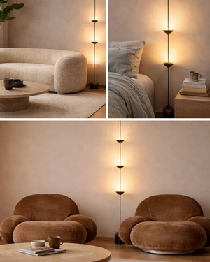 Lámpara colgante lineal de suelo a techo