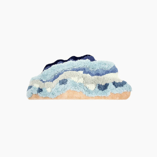 Tapis de plage japonais à vagues