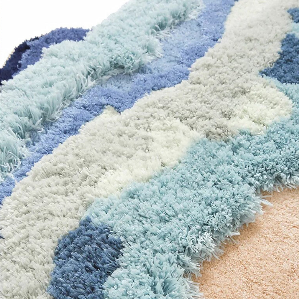 Japanese Beach Wave Rug