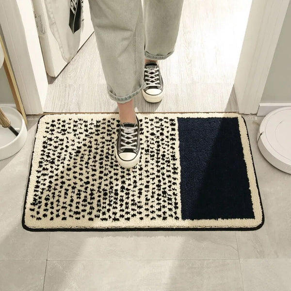 MokoMoko Nordic Style Abstract Hand-Crafted Bath Mat