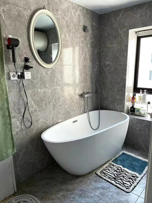 MokoMoko Nordic Style Abstract Hand-Crafted Bath Mat