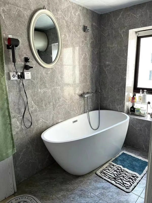 MokoMoko Nordic Style Abstract Hand-Crafted Bath Mat