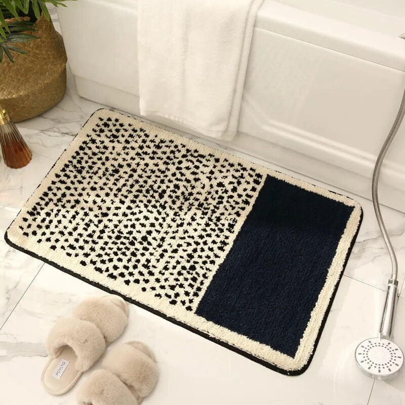 MokoMoko Nordic Style Abstract Hand-Crafted Bath Mat