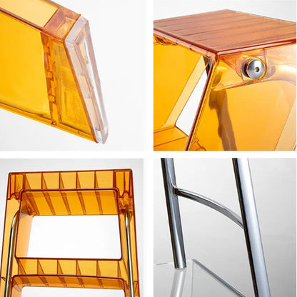 Acrylic Transparent Foldable 3 Step ladder