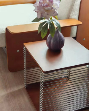 Yū Tokyo Antique Modular Metal & Solid Wood Cube Storage