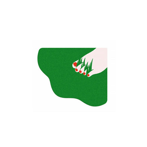 MokoMoko Bare Foot on Grass Corner Rug