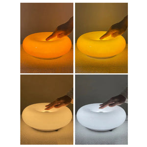 Lampe multifonctionnelle en forme de donut en verre Bauhaus