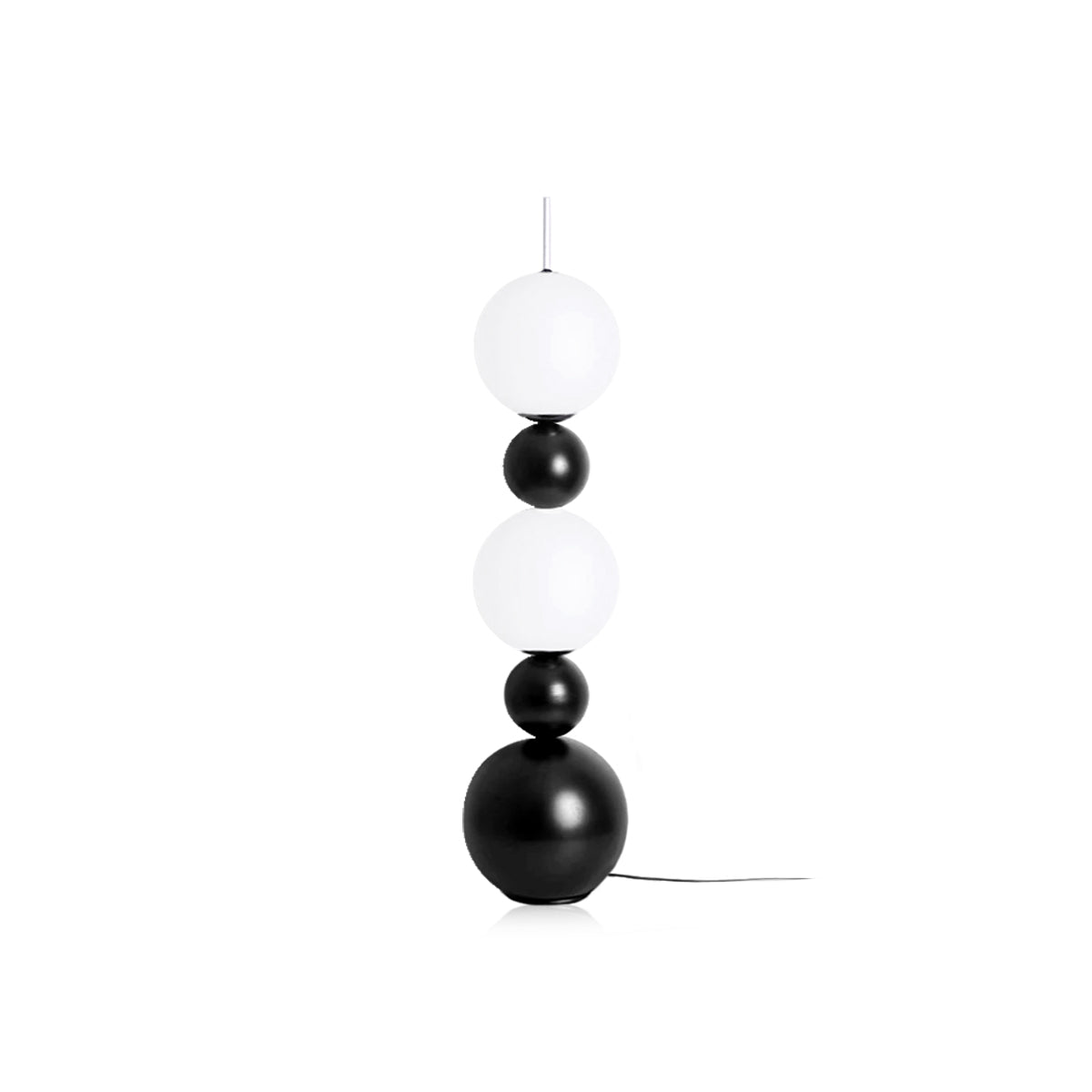 Bauhaus Stacking Ball Black Floor Lamp