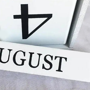 Black & White Wooden Block Calendar