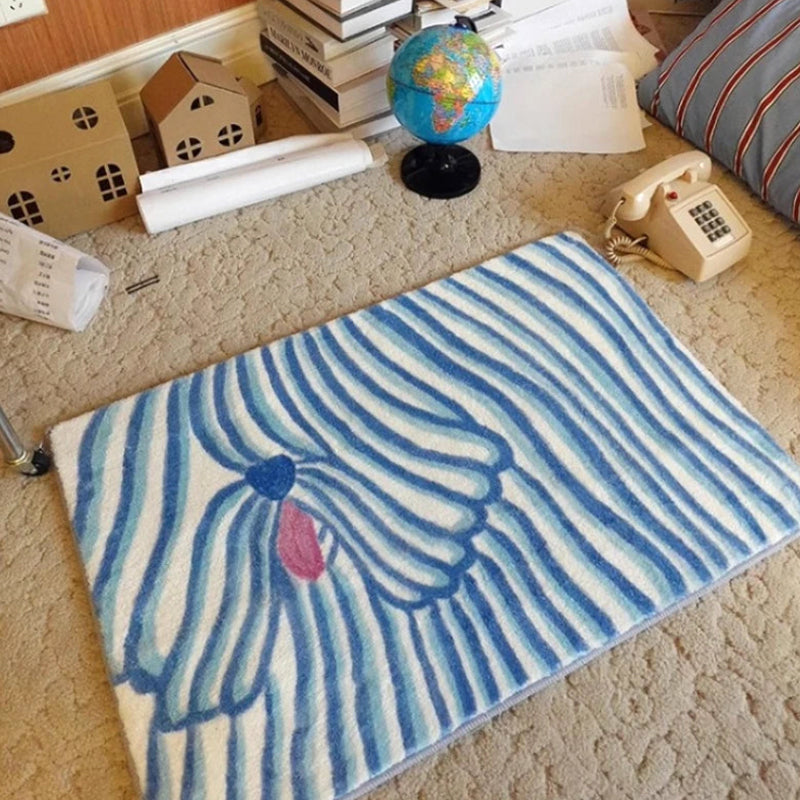 MokoMoko Blue Sheep Dog Carpet Area Rug