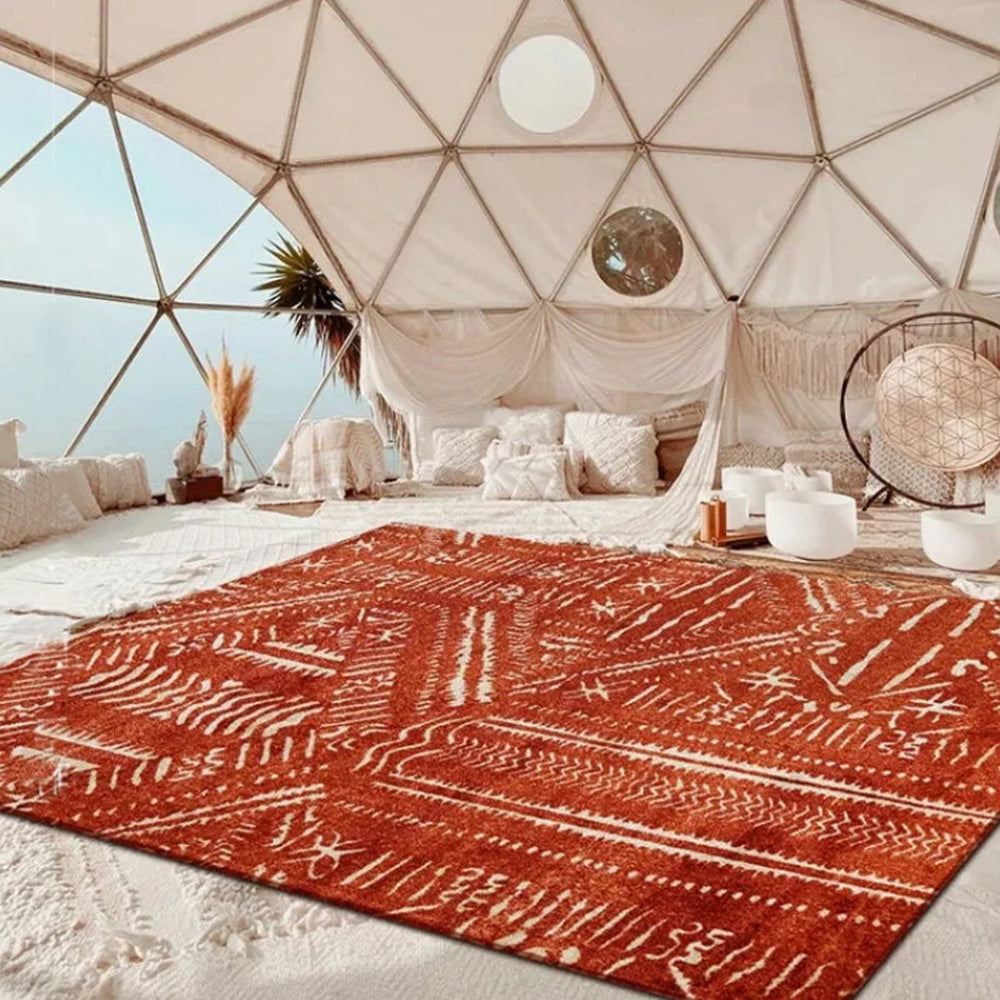 Bohemian Style Retro Washed Carpet Area Rug