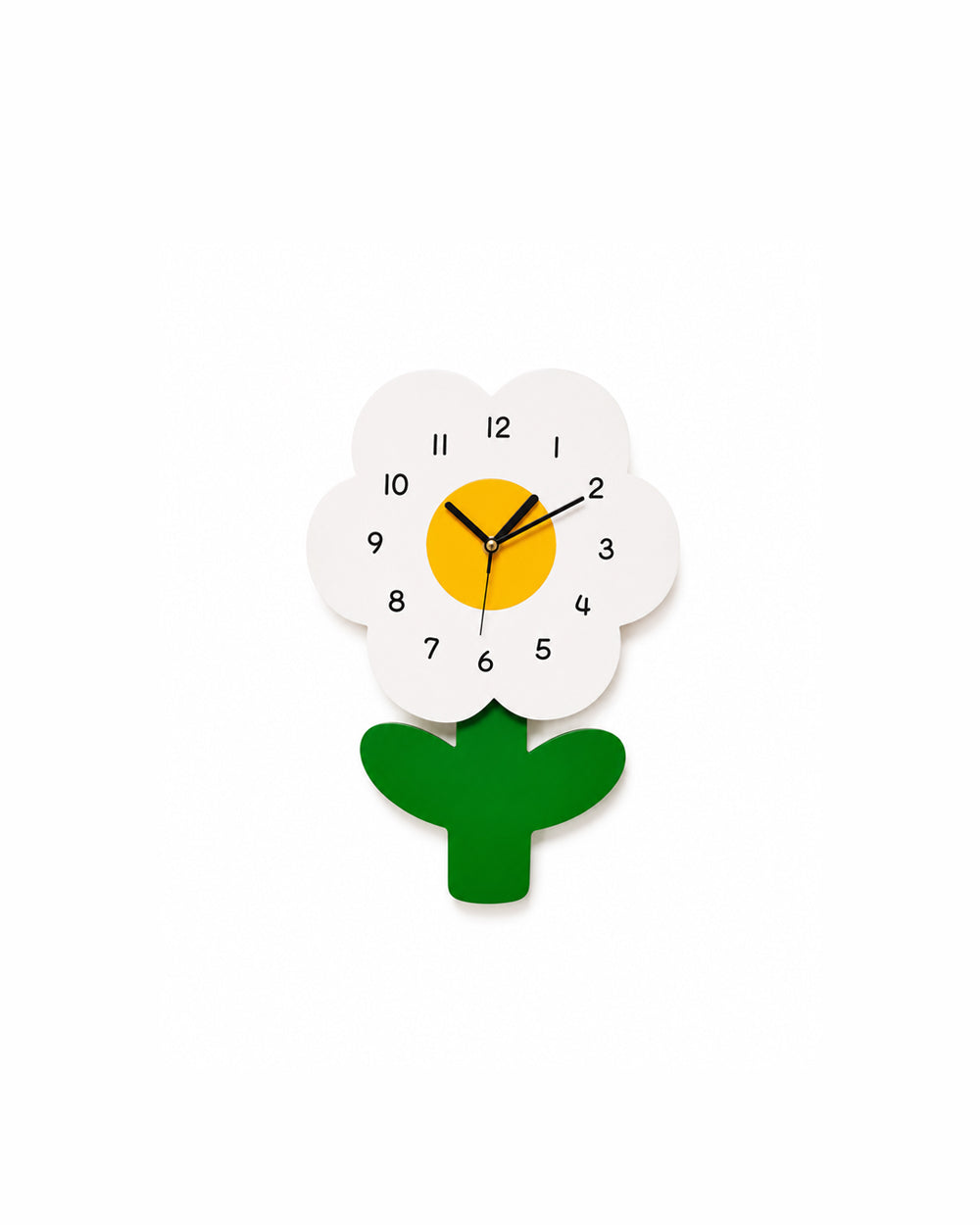 Modü Cartoon Daisy Minimalistic Design Wall Clock