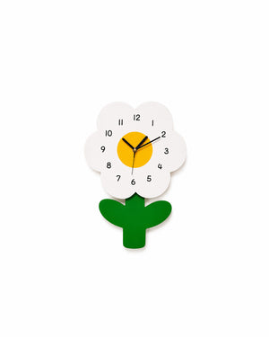 Modü Cartoon Daisy Minimalistic Design Wall Clock