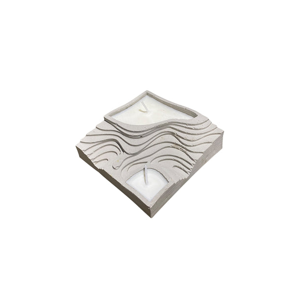 Caos Motē Topographic Double Candle