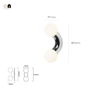 Carl Lighting Hotel Style Chrome Ball Wall & Ceiling Lamp