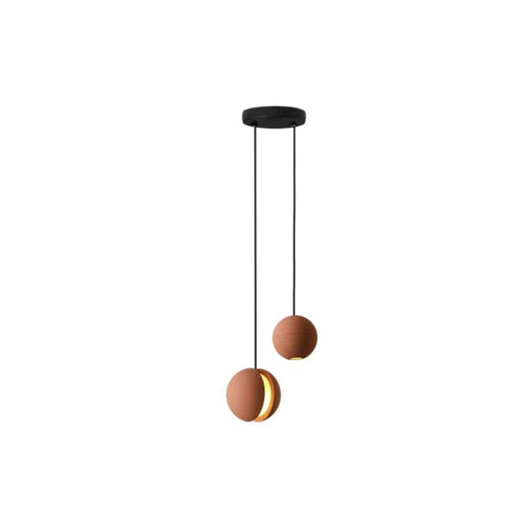 Carl Lighting Cement Moon & Planet Ball Ceiling Light