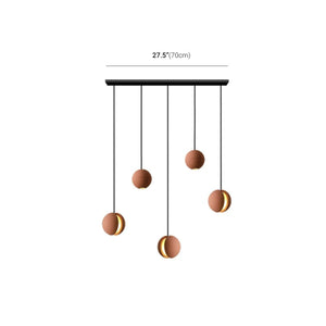 Carl Lighting Cement Moon & Planet Ball Ceiling Light