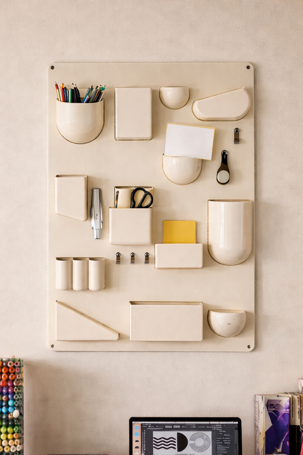 Colorful Wall Rack Retro Wall Mount Colored Storage Organizer Rack