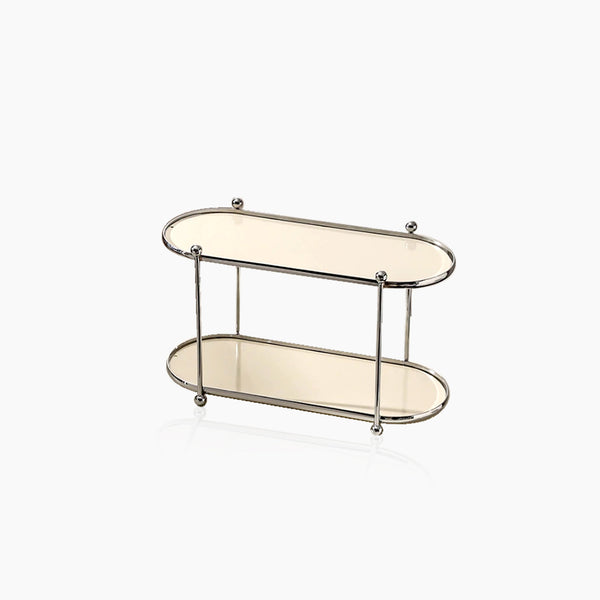 Chrome Beige Organizer Shelf