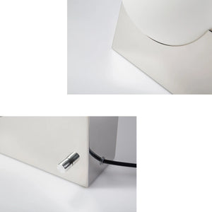 Chrome Metal Box Dimmable LED Table Lamp