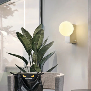 Chrome Metal Box Dimmable LED Table Lamp