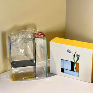 Color Block Acrylic Vase