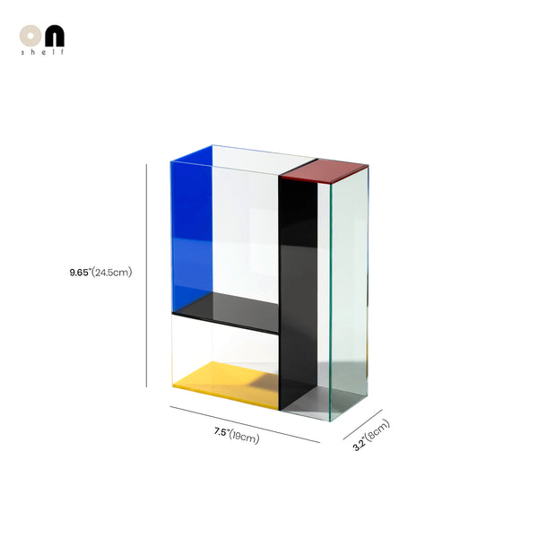 Color Block Acrylic Vase