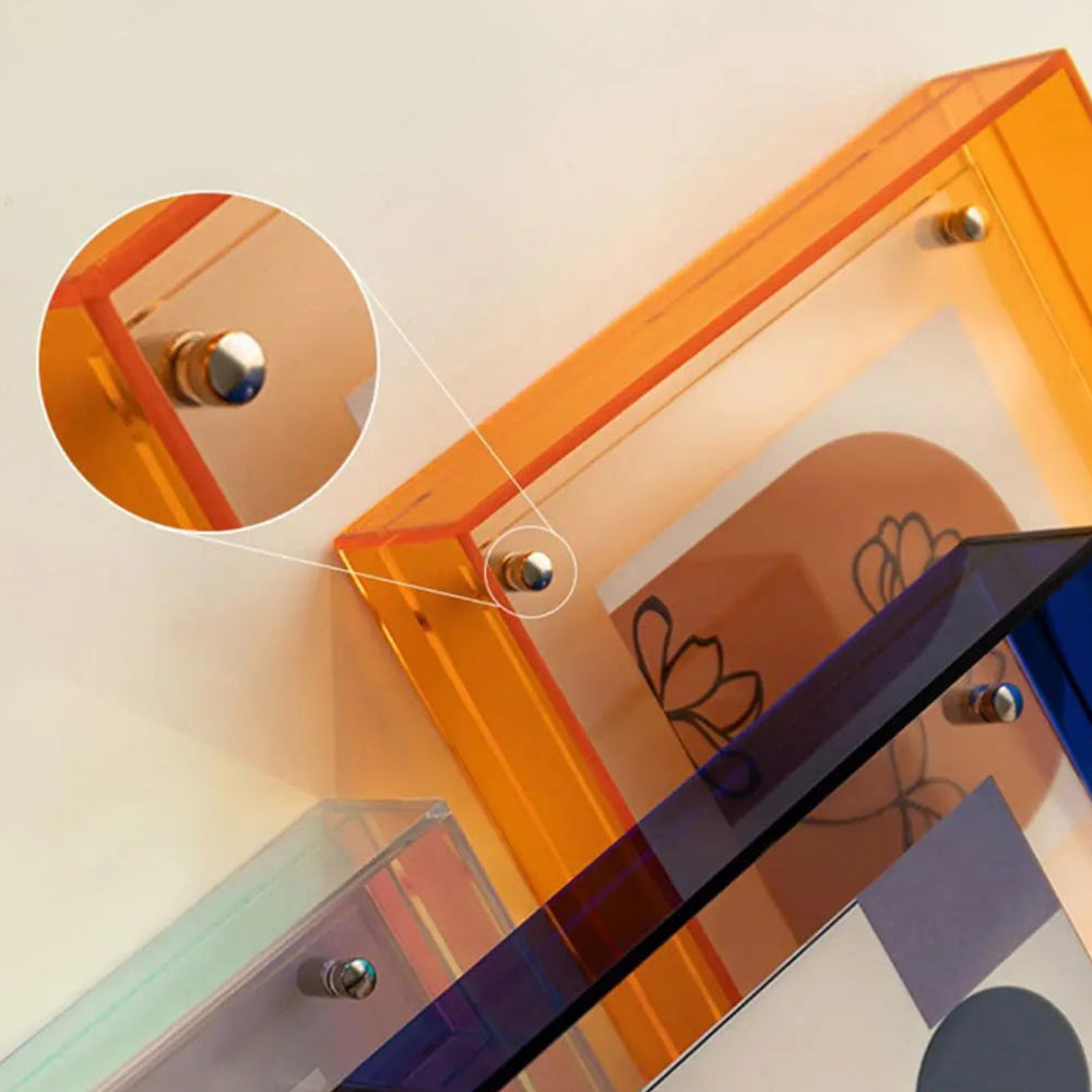 Colored Acrylic Photo Frame