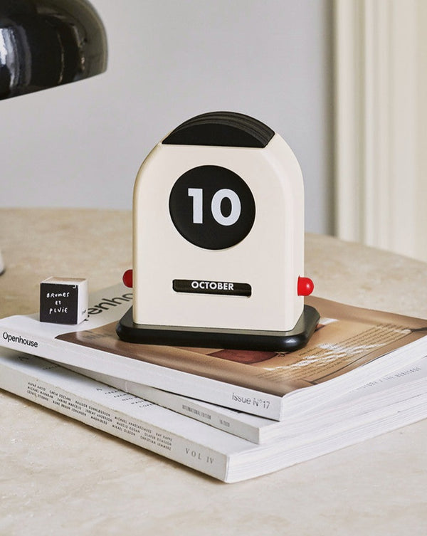 Nordic Designer Wooden Retro Calendar