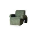 Sofá de salón con brazos de pana danesa