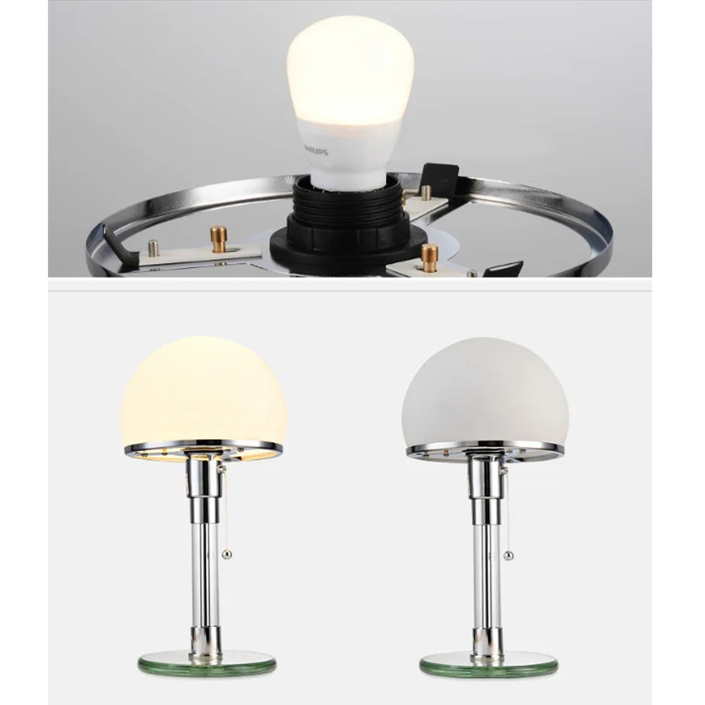 Danish Design Metal Dome Table Lamp