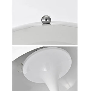 Lampadaire danois moderne du milieu du siècle en forme de champignon blanc