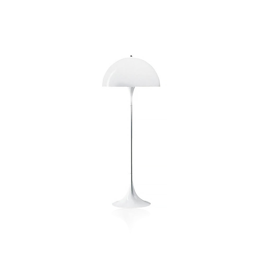 Danish Mid-Century Modern White Mushroom Floor Lamp