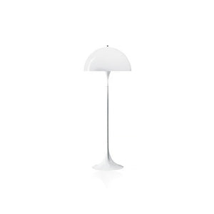 Lampadaire danois moderne du milieu du siècle en forme de champignon blanc