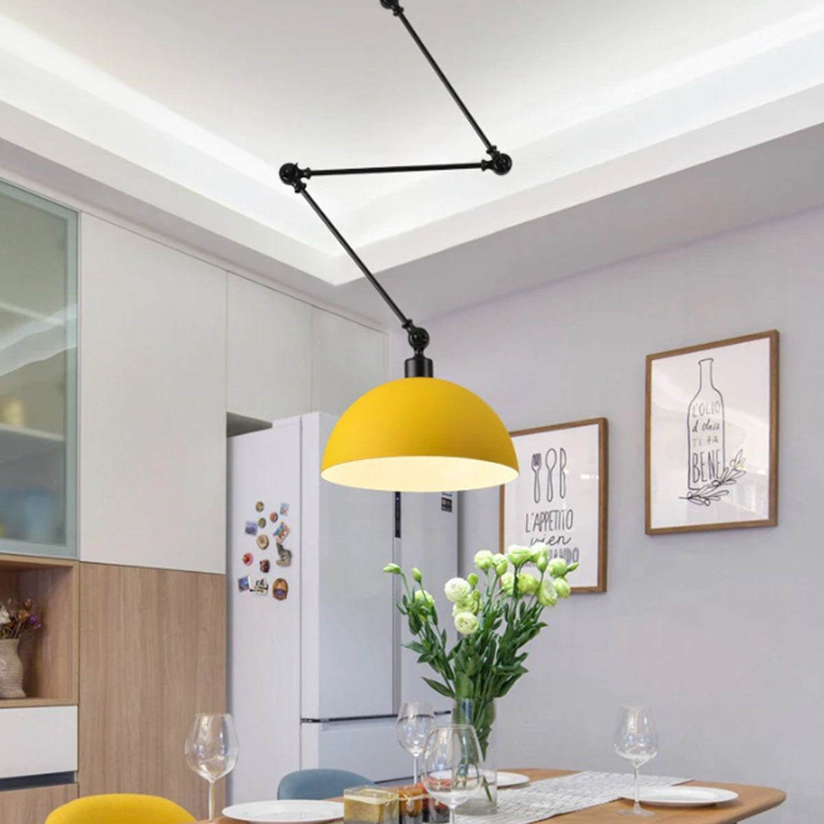 Dome Pendant Metal Folding Fixture Ceiling Wall Light