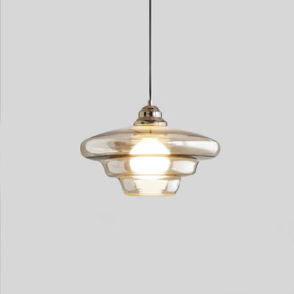 Embossed Glass Pendant Ceiling Light