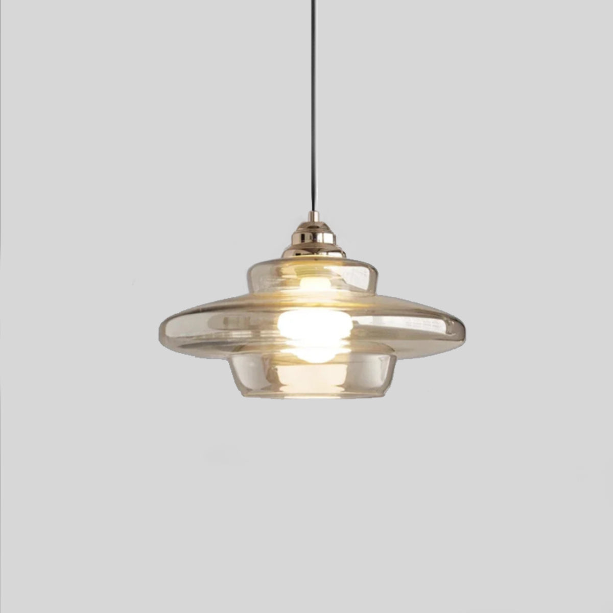 Embossed Glass Pendant Ceiling Light