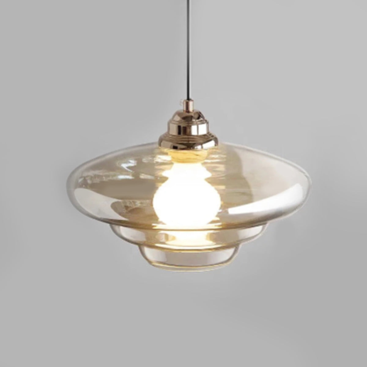 Embossed Glass Pendant Ceiling Light