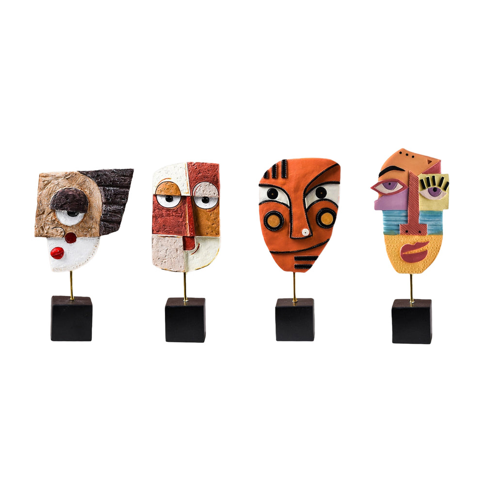 Face Mask Hand-Crafted Art Sculpture