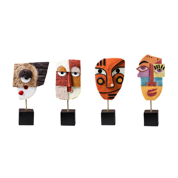 Face Mask Hand-Crafted Art Sculpture