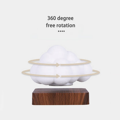 Floating Cloud Wooden Base Lamp